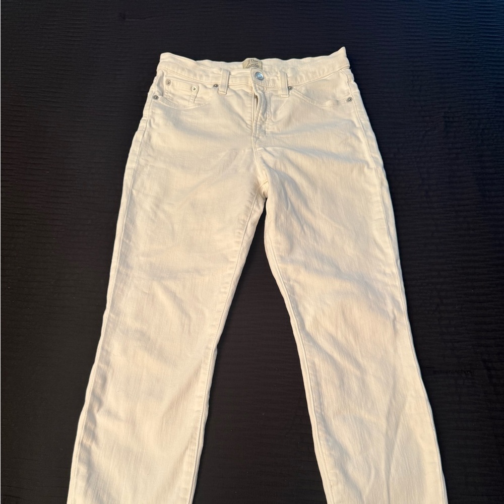 J. Crew Women’s 9” High Rise Toothpick Denim Jeans Size 28P Zipper Womens